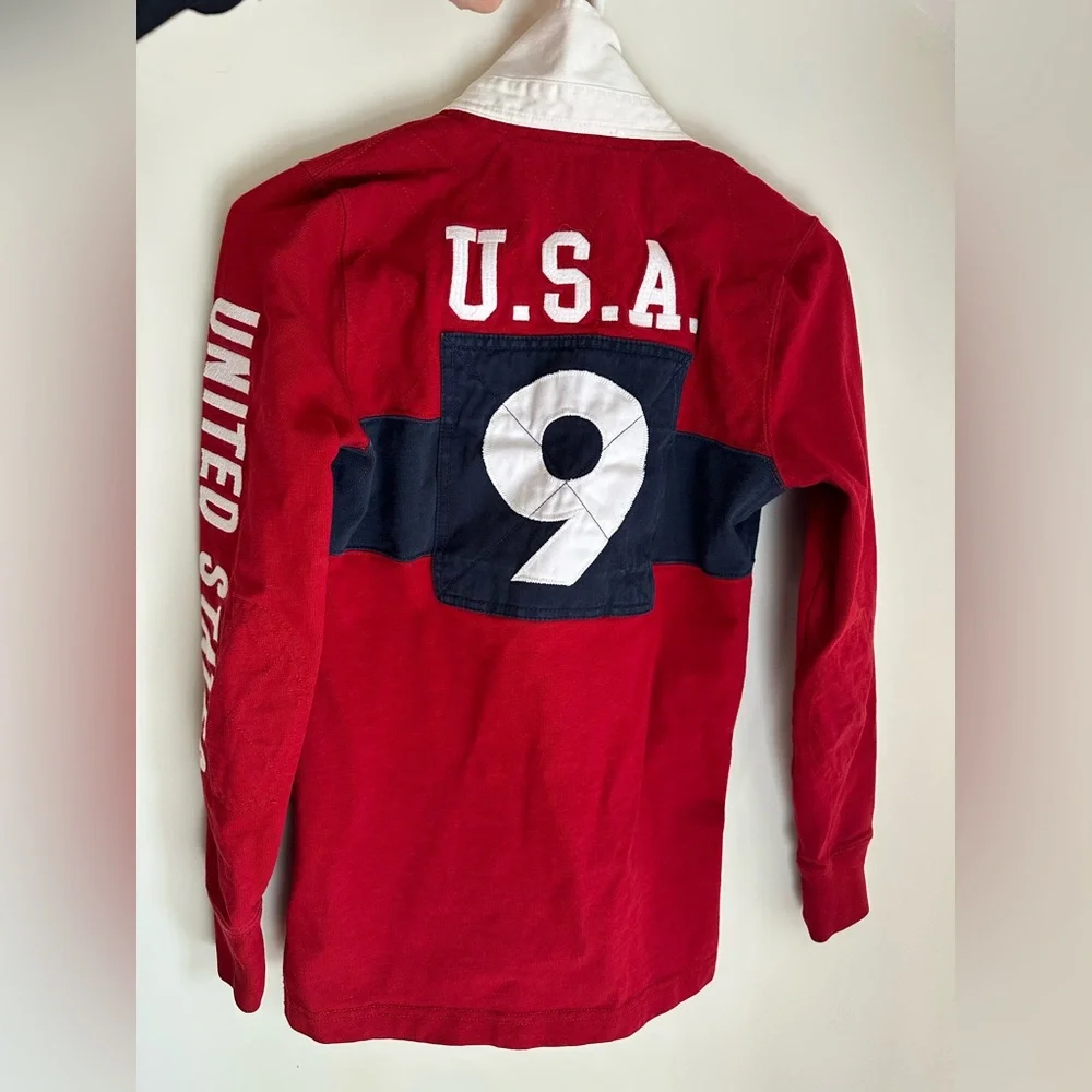 RARE RUGBY RALPH LAUREN WOMEN’S RUGBY COLLARED SHIRT – USA EDITION (2004) $198 - Picture 6 of 15